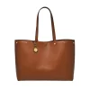 Fossil Heritage Leather Tote